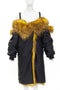 Women's Prada 2021 Runway Yellow Fur Off Shoulder Bomber