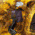 Women's Prada 2021 Runway Yellow Fur Off Shoulder Bomber