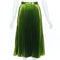Women's Gucci 2016 Runway Green Metallic Pleated Skirt