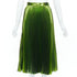 Women's Gucci 2016 Runway Green Metallic Pleated Skirt