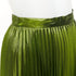 Women's Gucci 2016 Runway Green Metallic Pleated Skirt