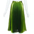 Women's Gucci 2016 Runway Green Metallic Pleated Skirt