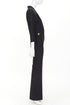 Women's Saint Laurent 2022 Black Padded Shoulder Blazer Jumpsuit