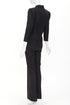 Women's Saint Laurent 2022 Black Padded Shoulder Blazer Jumpsuit