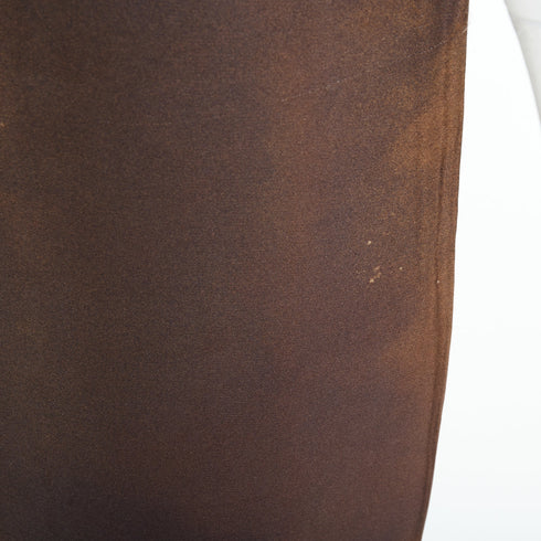 Women's Prada 2023 Runway Brown Satin Slit Dress