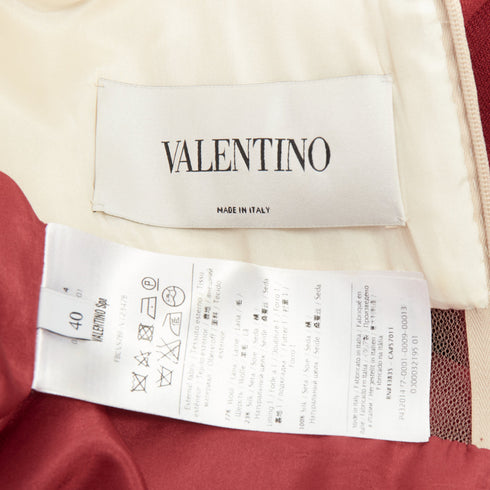 Women's Valentino 2013 Runway Red Colorblock Maxi Dress