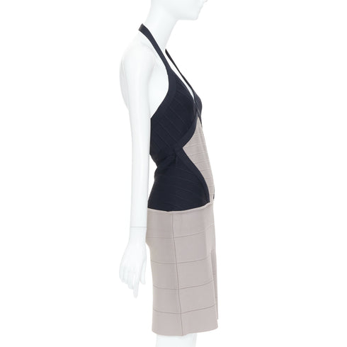 Women's Herve Leger Colorblock Bandage Mini Dress