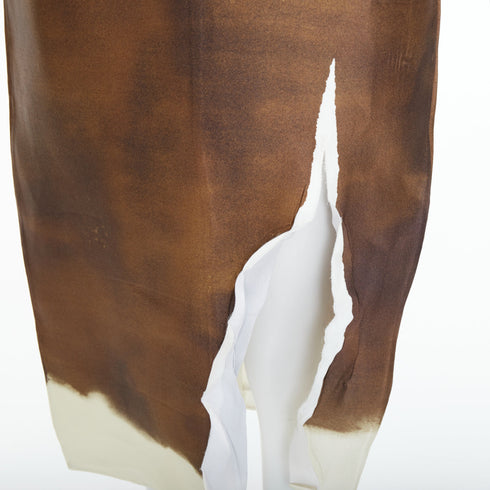 Women's Prada 2023 Runway Brown Satin Dress