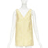 Women's Gucci 2025 Yellow Daisy Jacquard Silk Mini Dress