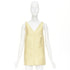 Women's Gucci 2025 Yellow Daisy Jacquard Silk Mini Dress
