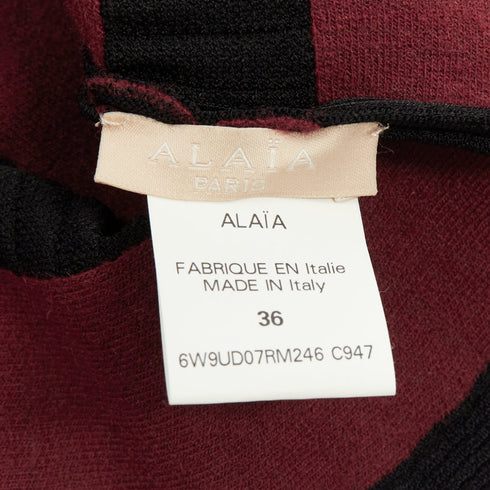 Women's Alaia Red Crochet Peplum Top