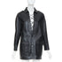 Women's Saint Laurent 2018 Black Leather Lace Up Safari Dress
