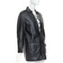 Women's Saint Laurent 2018 Black Leather Lace Up Safari Dress