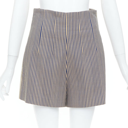 Women's Fendi Blue Striped Tailored Shorts