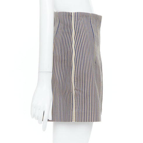Women's Fendi Blue Striped Tailored Shorts