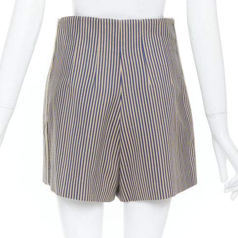 Women's Fendi Blue Striped Tailored Shorts