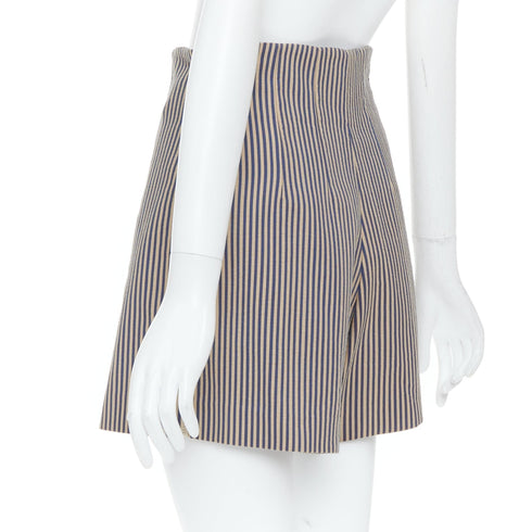 Women's Fendi Blue Striped Tailored Shorts