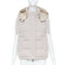 Women's Brunello Cucinelli Cashmere Beige Puffer Vest