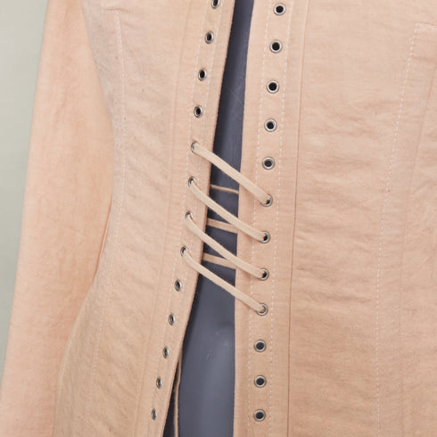 Women's Prada 2022 Runway Opal Slub Pink Corset Jacket
