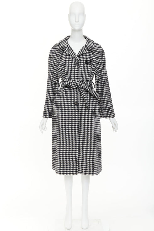 Women's Miu Miu 2022 Houndstooth Wool Coat