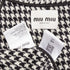 Women's Miu Miu 2022 Houndstooth Wool Coat
