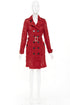 Women's Burberry Prorsum Kensington Red Lace Trench Coat