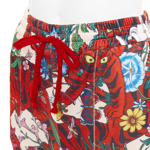 Women's Gucci 2018 Red Flora Trackpants