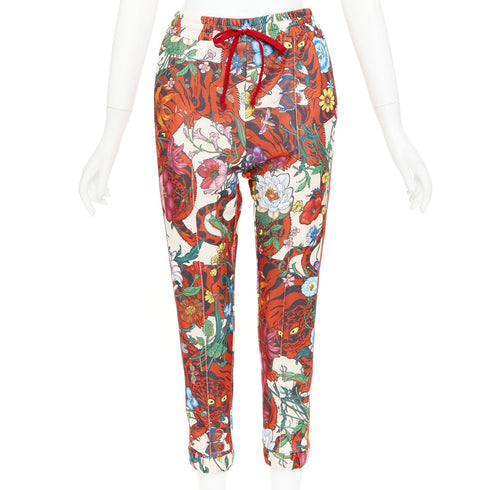 Women's Gucci 2018 Red Flora Trackpants