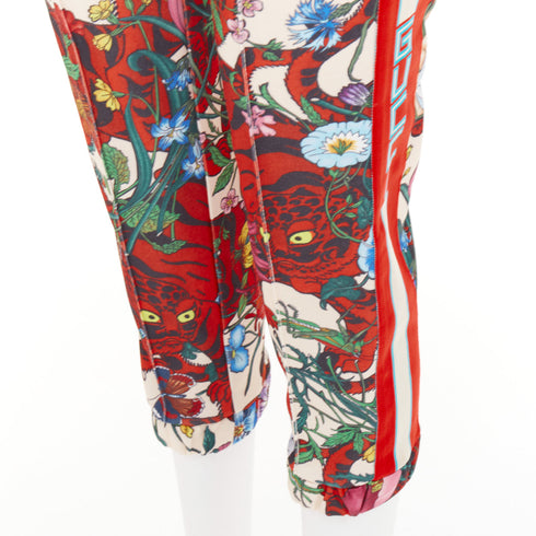 Women's Gucci 2018 Red Flora Trackpants