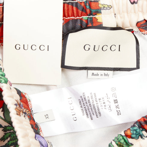 Women's Gucci 2018 Red Flora Trackpants