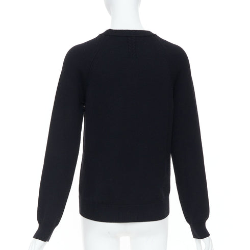 Women's Saint Laurent 2016 Black Raglan Sleeve Sweater