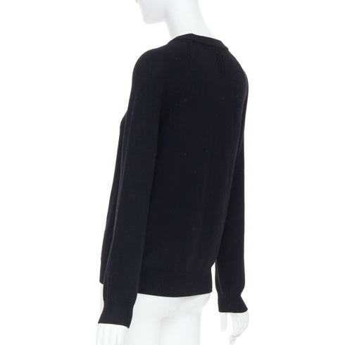 Women's Saint Laurent 2016 Black Raglan Sleeve Sweater