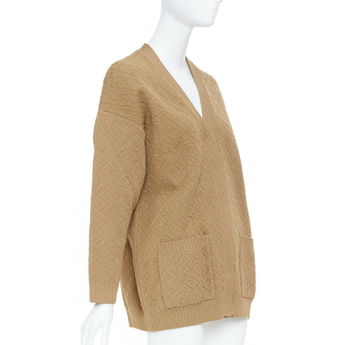 Women's Fendi Skims 2021 Runway Monogram Knit Cardigan