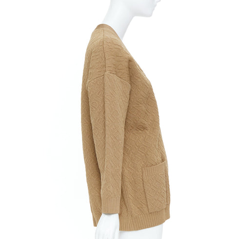 Women's Fendi Skims 2021 Runway Monogram Knit Cardigan