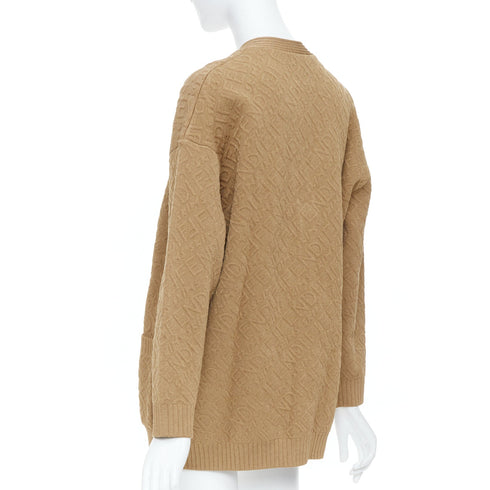 Women's Fendi Skims 2021 Runway Monogram Knit Cardigan