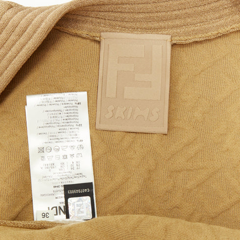 Women's Fendi Skims 2021 Runway Monogram Knit Cardigan