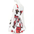 Women's Alexander McQueen 2024 Tudor Rose Skater Mini Dress