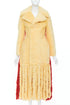 Women's Bottega Veneta 2020 Runway Yellow Red Fur Fringe Coat