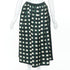 Women's Prada 2022 Runway Green Cream Check Silk Midi Skirt