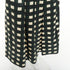 Women's Prada 2022 Runway Green Cream Check Silk Midi Skirt