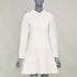 Women's Valentino Ivory Silk Lace Collar Dress