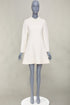 Women's Valentino Ivory Silk Lace Collar Dress
