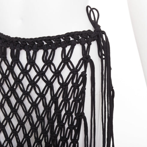 Women's Dries Van Noten 2023 Runway Macrame Fringe Skirt