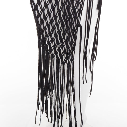 Women's Dries Van Noten 2023 Runway Macrame Fringe Skirt