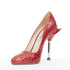 Women's Prada 2012 Runway Red Rocket Flame Pump