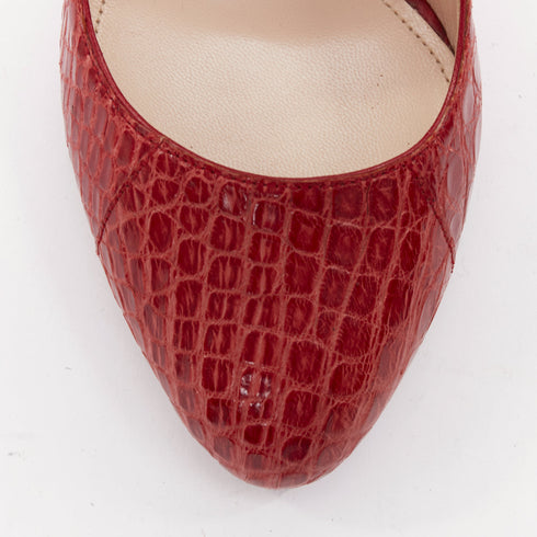 Women's Prada 2012 Runway Red Rocket Flame Pump