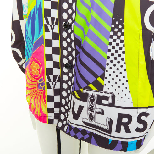 Men's Versace 2020 Runway Pop Temple Shirt Jacket