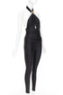 Women's Saint Laurent 2022 Runway Black Halter Jumpsuit