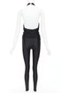 Women's Saint Laurent 2022 Runway Black Halter Jumpsuit