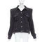 Women's Balenciaga Grey Denim Power Shoulder Jacket